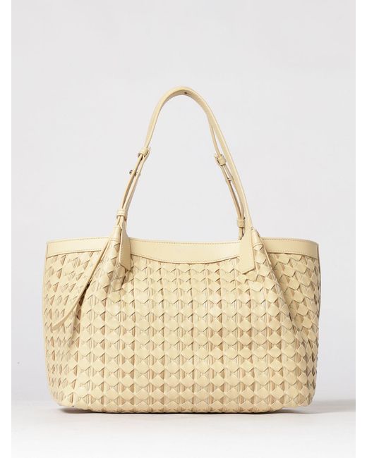 Serapian Natural Secret Mosaico Tasche Aus Geflochtenem Leder