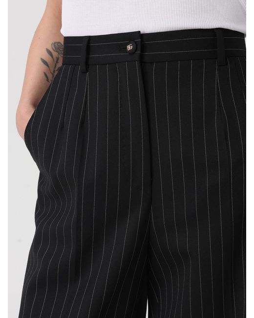 Dolce & Gabbana Black Dolce &Amp Gabbana Classic Virgin Wool Trousers