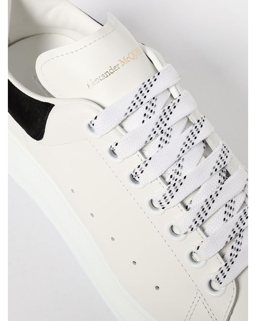 McQueen Natural Oversize Leather Sneakers