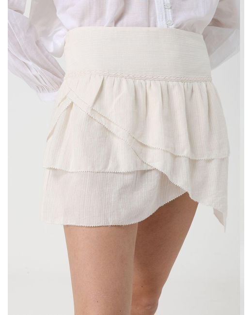 Isabel Marant White Cotton Dejha Mini Skirt