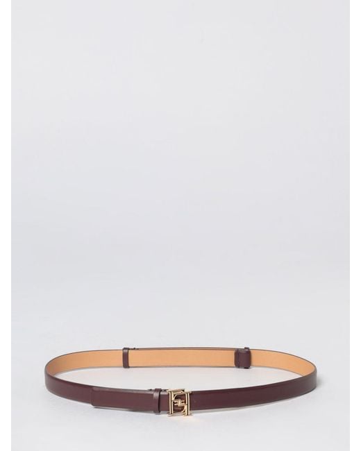 Elisabetta Franchi Brown Leather Belt
