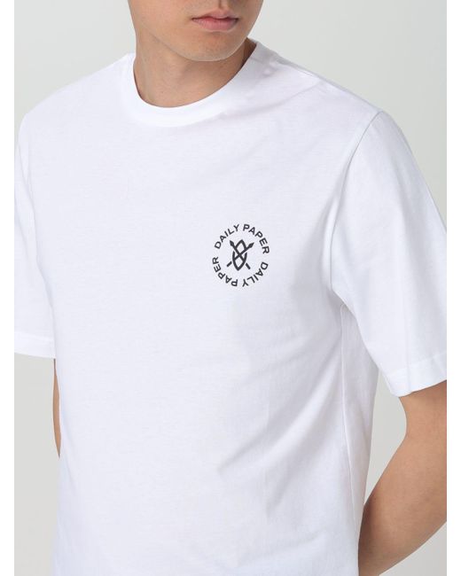 T-shirt basic di Daily Paper in White da Uomo