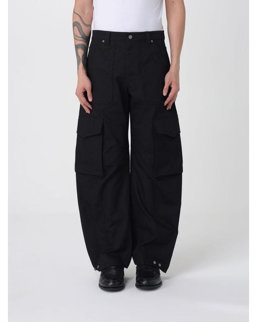 Golden Goose Deluxe Brand Black Leniin Cargo Trousers for men