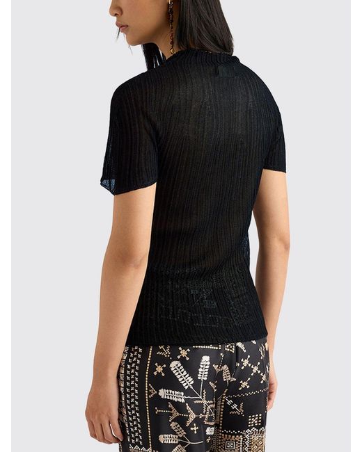 Momoní Black MomonÌ Lurex Viscose Blend Sweater