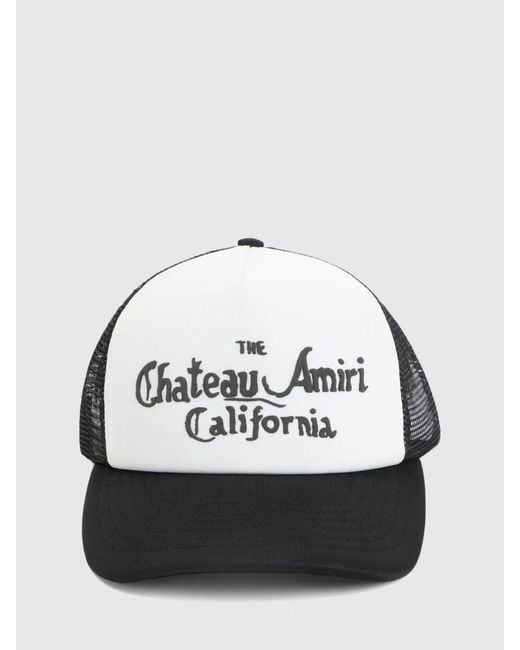 Amiri Black Cotton And Mesh Nylon Hat for men
