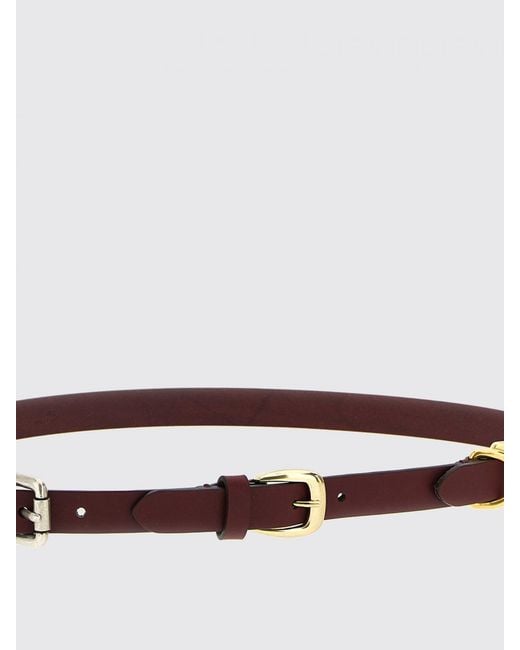Etro White Calf Leather Belt