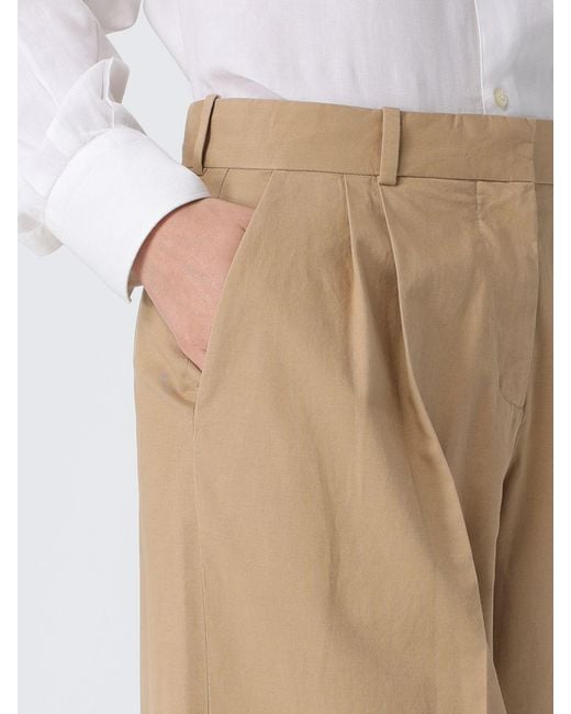The Row Natural Cropped Cotton And Cashmere Trousers