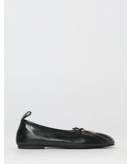 Alohas Black Rosalind Nappa Leather Ballet Flats