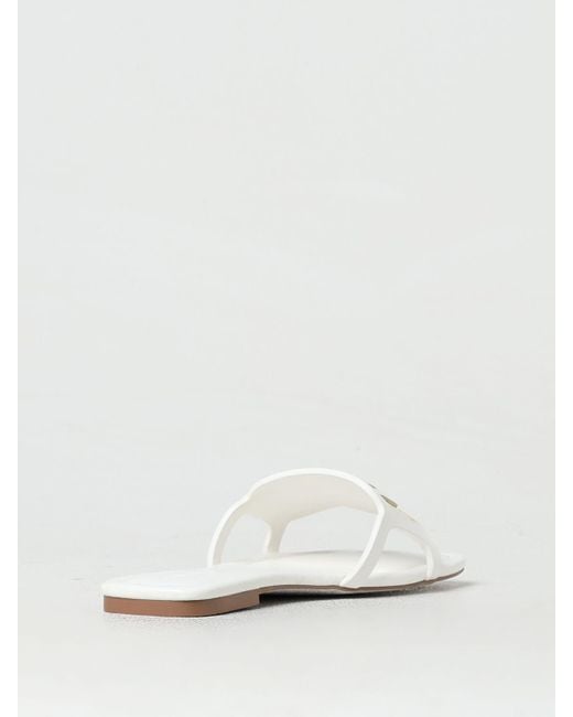 Chiara Ferragni White Flat Sandals