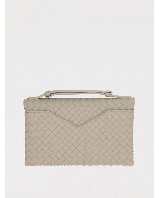 Bottega Veneta Natural Knot Lock Woven Leather Bag