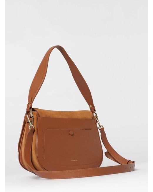 Coccinelle Brown Mavery Large Suede Bag