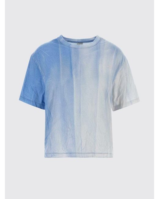 Loewe Blue Gradient Cotton Blend T-Shirts