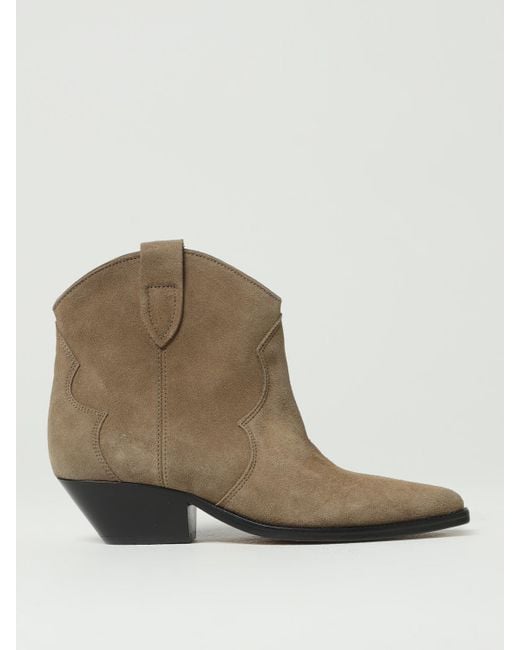 Isabel Marant Brown Flat Ankle Boots