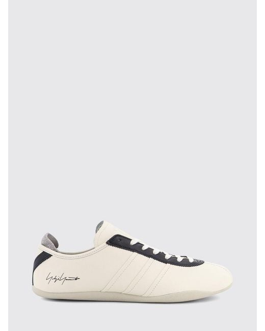Y-3 Natural Tokyo Leather Sneakers With Bicolor Design And Rubber Sole for men