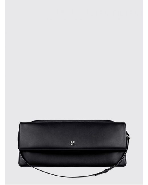 Courreges Black CourrÈ Ges Cuff Leather Bag