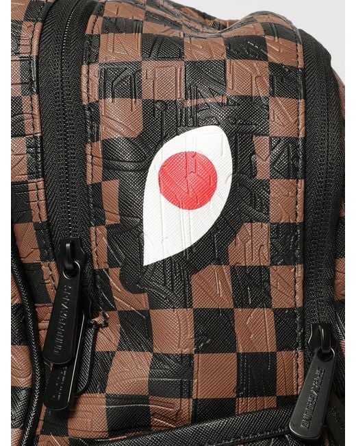 Sprayground Multicolor Check 2 Emboss Savage Saffiano Faux Leather Check Backpack
