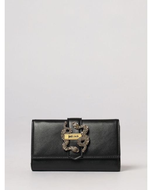 Just Cavalli Black Faux Leather Wallet