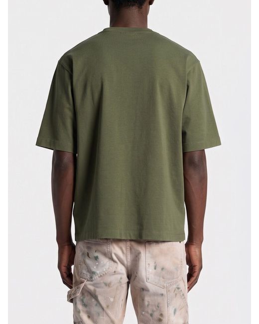 DSquared² Green Logo Cotton T-Shirt for men