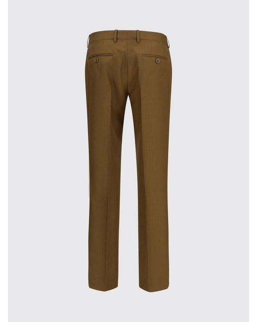 Burberry Brown Wool Slim Fit Trousers