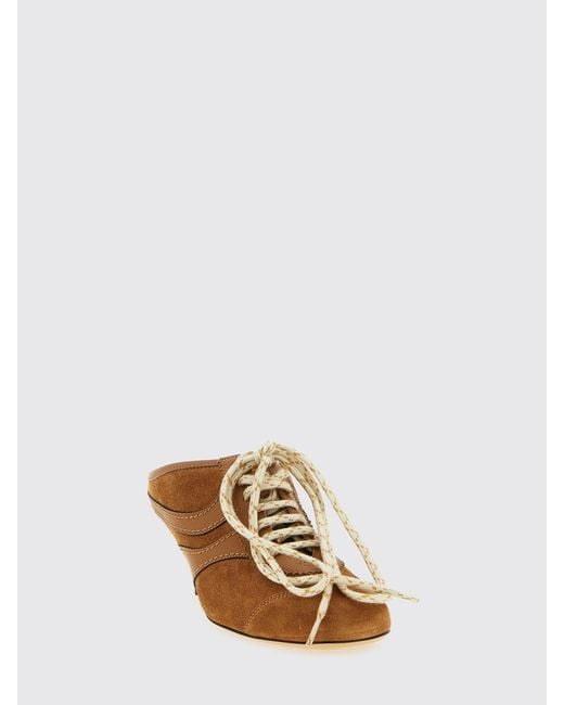 Dries Van Noten Brown Suede Mules