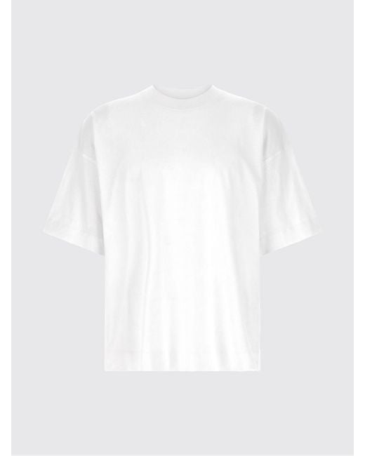 Dries Van Noten White Basic Cotton T-Shirt for men