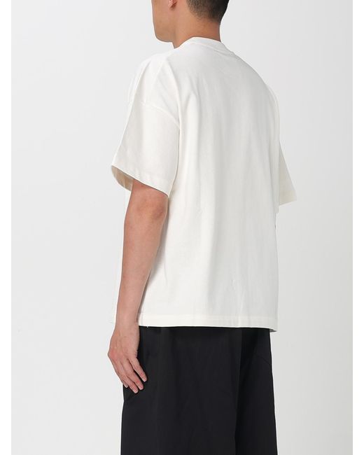Jil Sander White Cotton T-Shirt With Logo for men