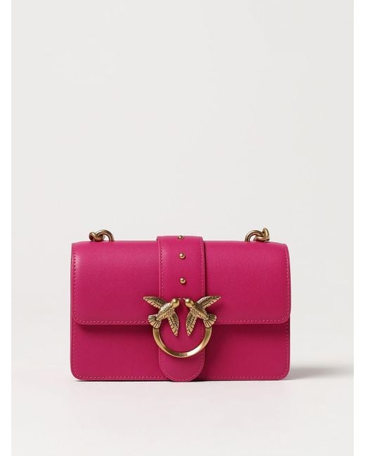 Mini sac à main Pinko en coloris Pink