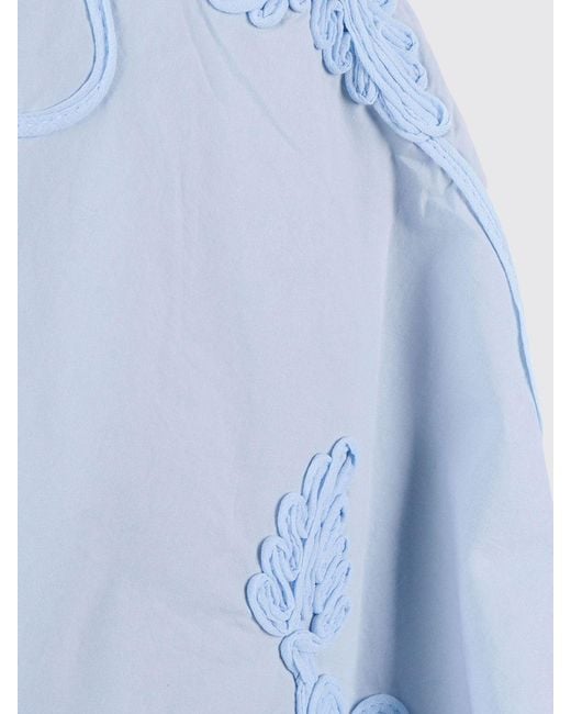 ROTATE BIRGER CHRISTENSEN Blue A-Line Mini Skirt