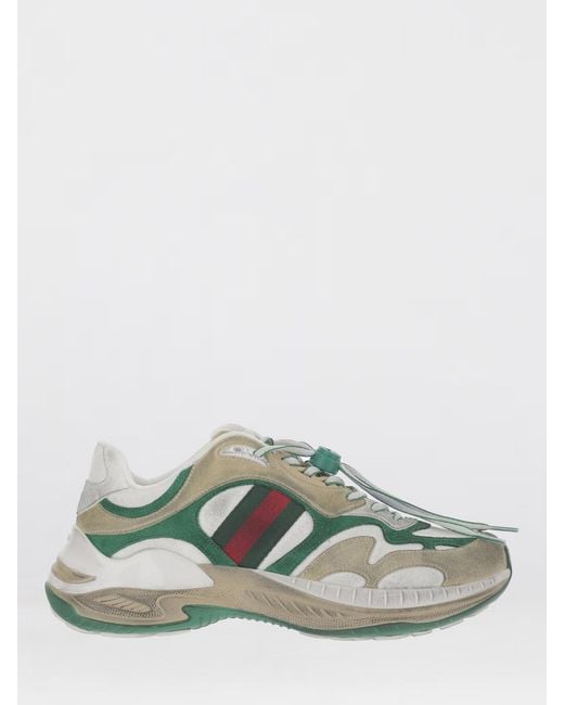 Gucci Green 2.0 Used Suede Sneakers for men
