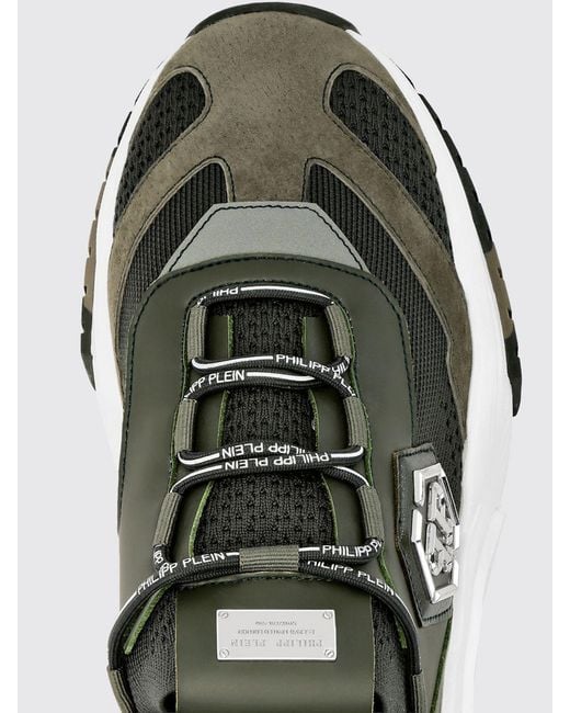 Philipp Plein Green Low-Top Sneakers for men