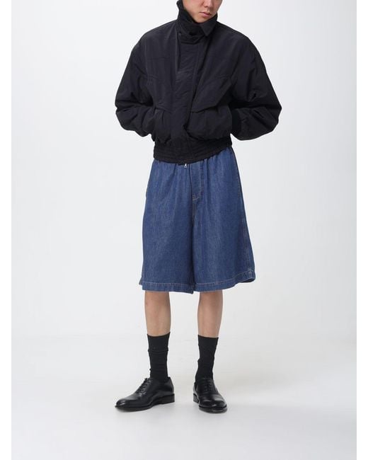 Dries Van Noten Blue Polyester Bomber Jacket for men