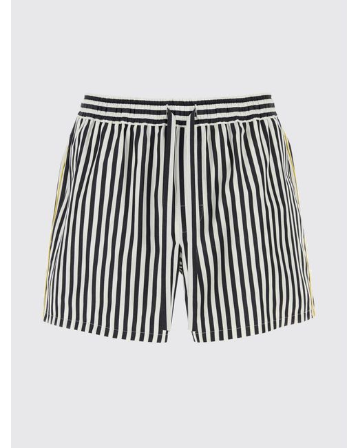 Dolce & Gabbana Black Dolce &Amp Gabbana Cotton And Silk Drawstring Trousers for men