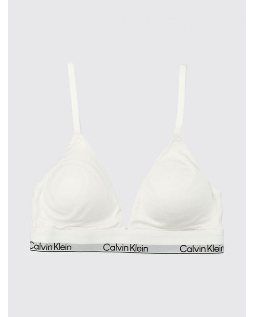 Calvin Klein Natural Cotton Logo Bra