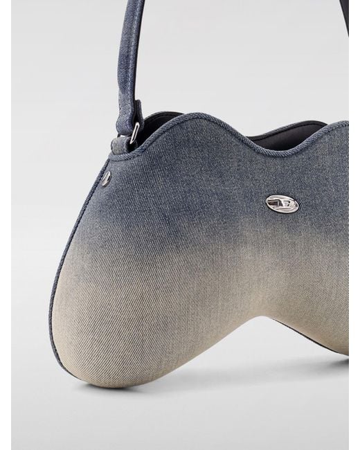 DIESEL Blue Denim Shoulder Bag