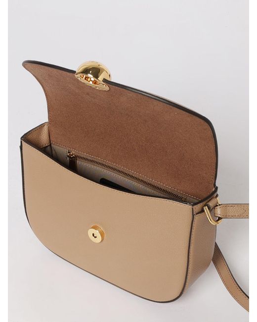 Furla Natural Moonlight Calfskin Shoulder Bag