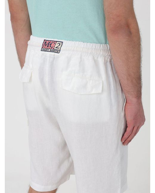 Pantaloncino di Mc2 Saint Barth in White da Uomo