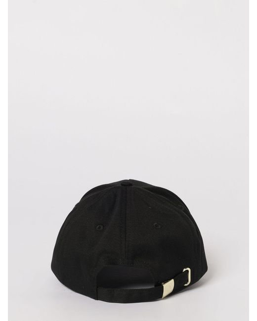 Just Cavalli Black Cotton Twill Cap With Embroidered Logo for men