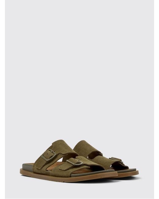Camper Green Lluc Suede Sandals