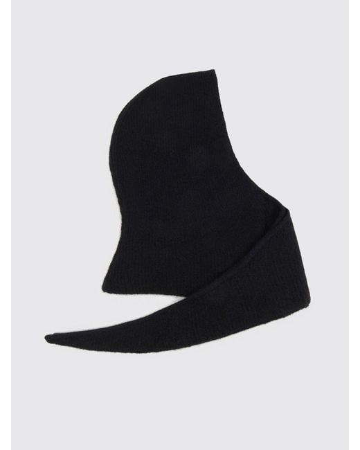 Ganni Black Soft Wool Balaclava