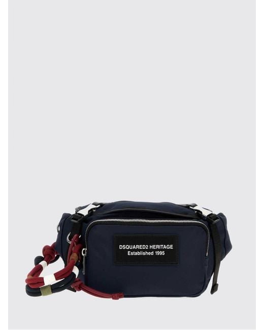 DSquared² Blue Heritage Nylon Belt Bag