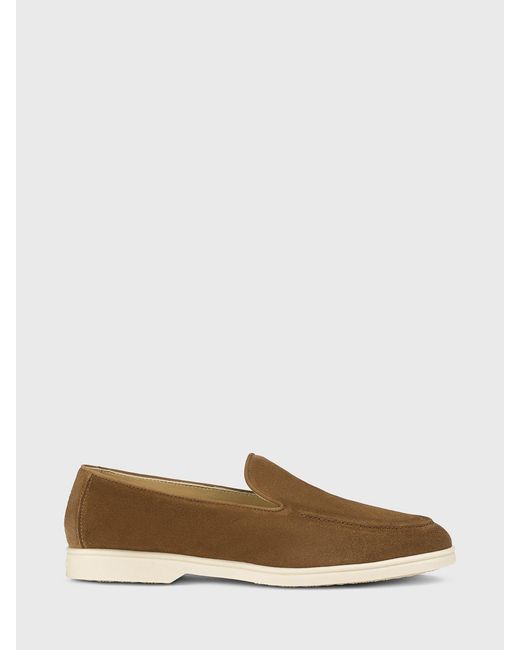 Doucal's Natural Suede Loafers
