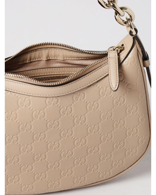 Borsa Gg Emblem di Gucci in Natural