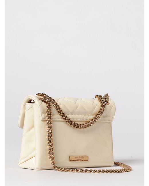 Kurt Geiger Natural Kensington Quilted Patent Leather Bag