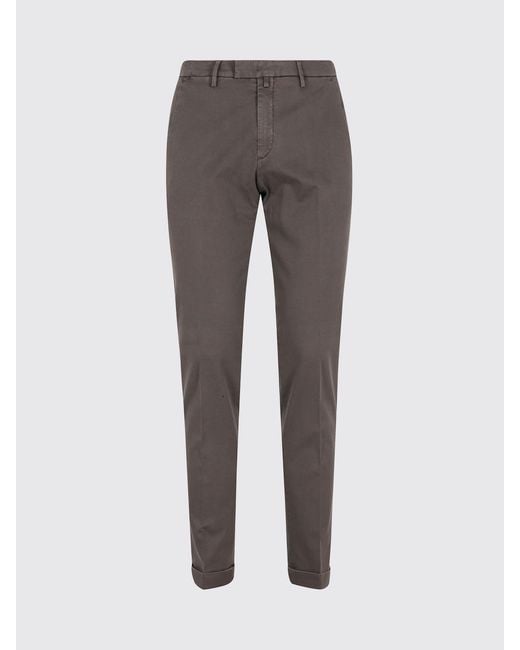 Briglia 1949 Gray Cotton Chino Trousers for men