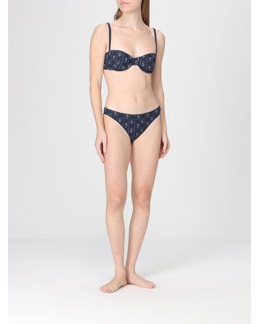 Tory Burch Blue Bikini Bottom Swimsuit