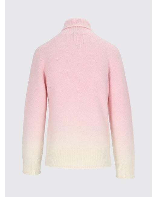 Kangra Pink Abstract Print Turtleneck Jumper