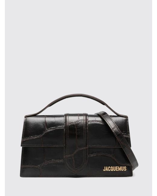 Jacquemus Black Le Grand Bambino Croc-Effect Leather Bag