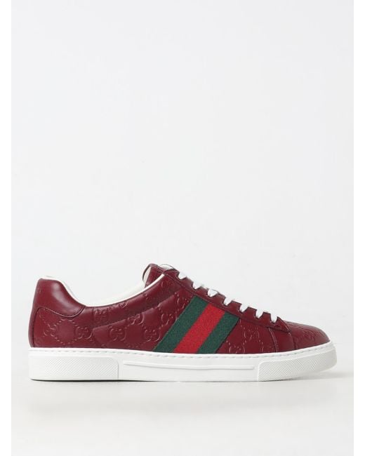 Gucci Red Ace Sneakers for men