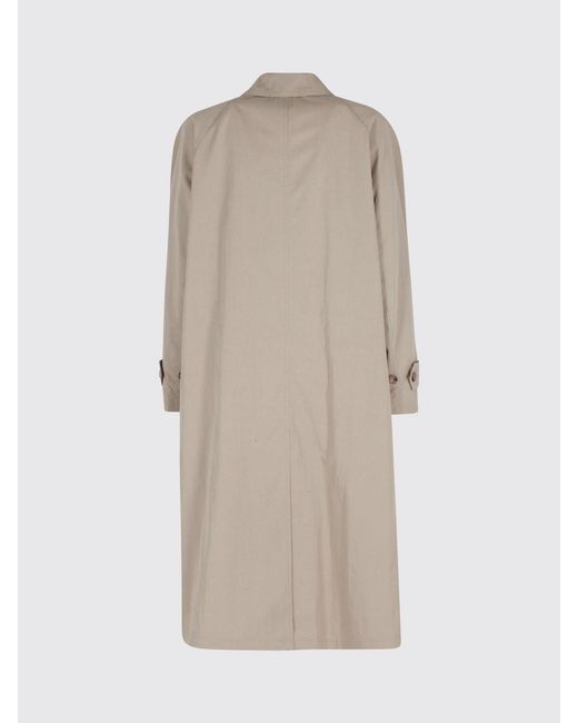 DUNST Natural Long Cotton Blend Raincoat