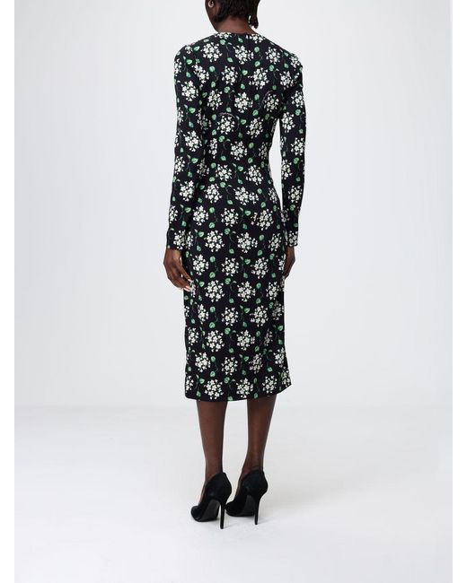 Dolce & Gabbana Multicolor Dolce &Amp Gabbana Floral Print Silk Midi Dress